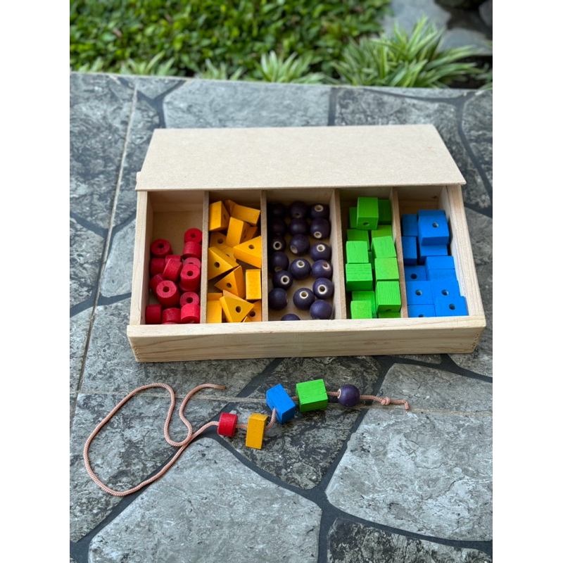 Jual Meronce kayu 2cm geometri isi 100pc | Shopee Indonesia