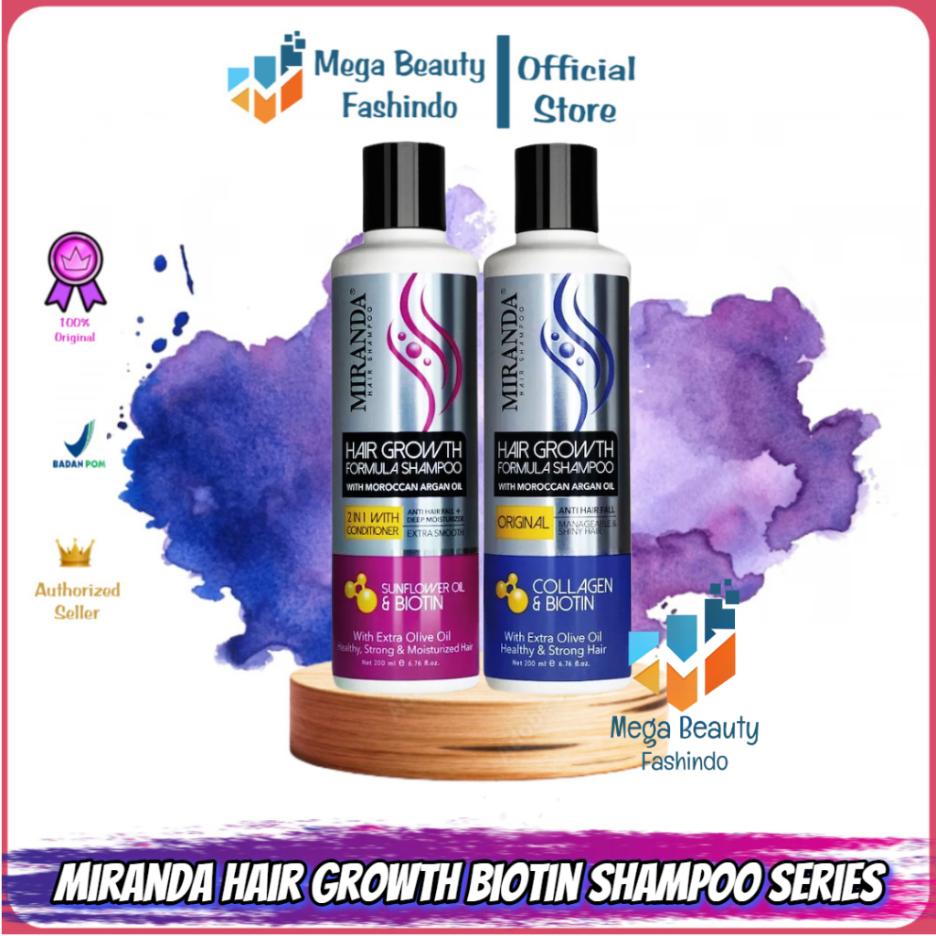 Jual Miranda Hair Growth Biotin Shampoo | Conditioner | Collagen ...