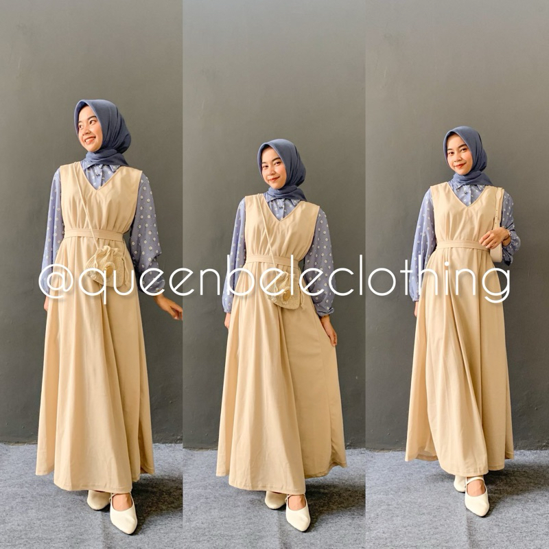 Jual FLORAL BLOSSOM SET OVERALL DRESS 1017 - SETELAN GAMIS OVERALL ROK ...