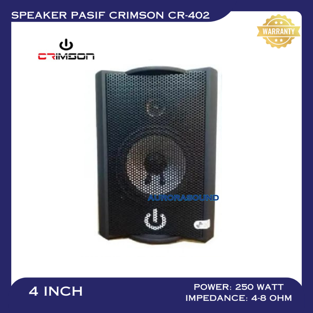 Jual SPEAKER PASIF CRIMSON CR 402 SPEAKER MONITOR 4 INCH 4IN 4 ...