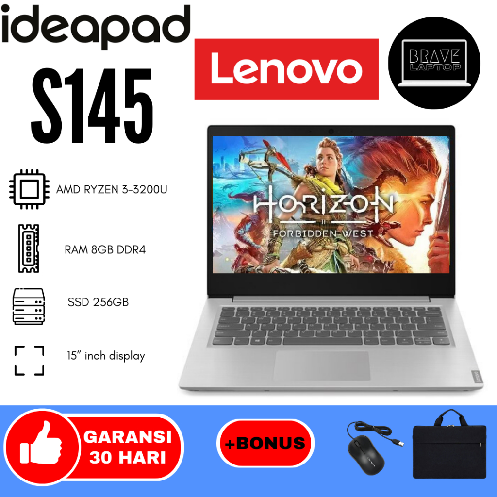 Laptop Ideapad Lenovo Ideapad S145 Ryzen 3200u Jual Laptop Lenovo