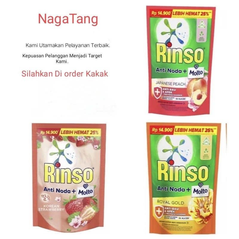 Jual Termurah!! Rinso Molto 510 Ml Detergen Cair (Liquid) Tersedia 3 ...