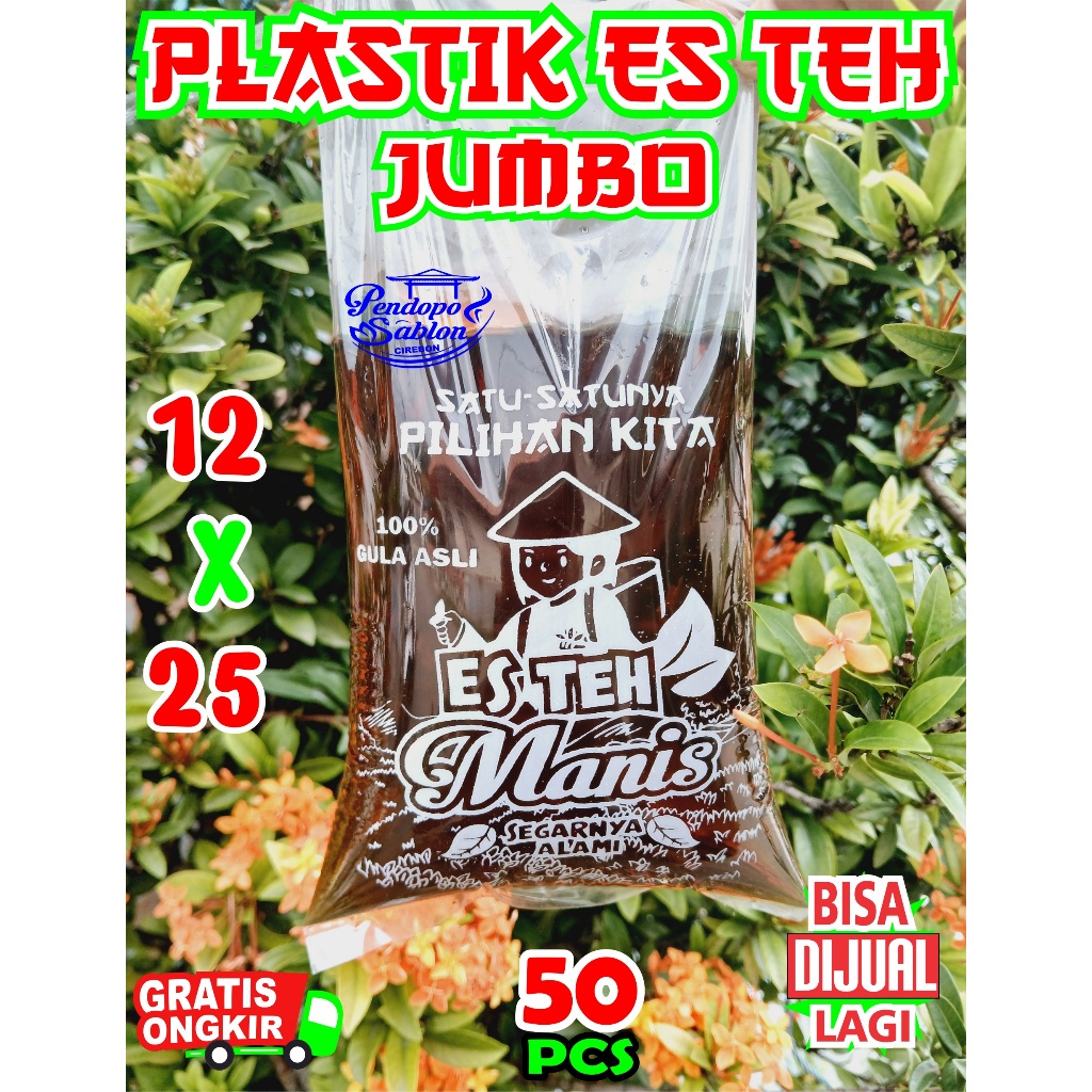 Jual Plastik Kekinian Es Teh Jumbo X Isi Pcs Plastik Pe