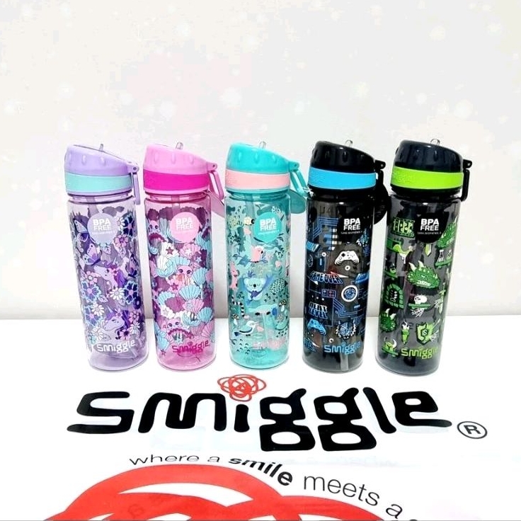 Jual (ORIGINAL) Smiggle Plastic Drink Up Bottle 650ml / Botol Minum ...