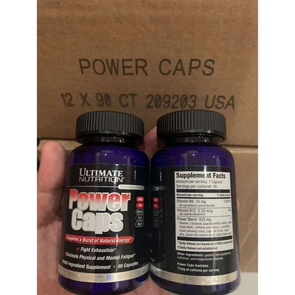 Jual Ultimate Nutrition Power Caps Powercaps isi 90 Caps | Shopee Indonesia