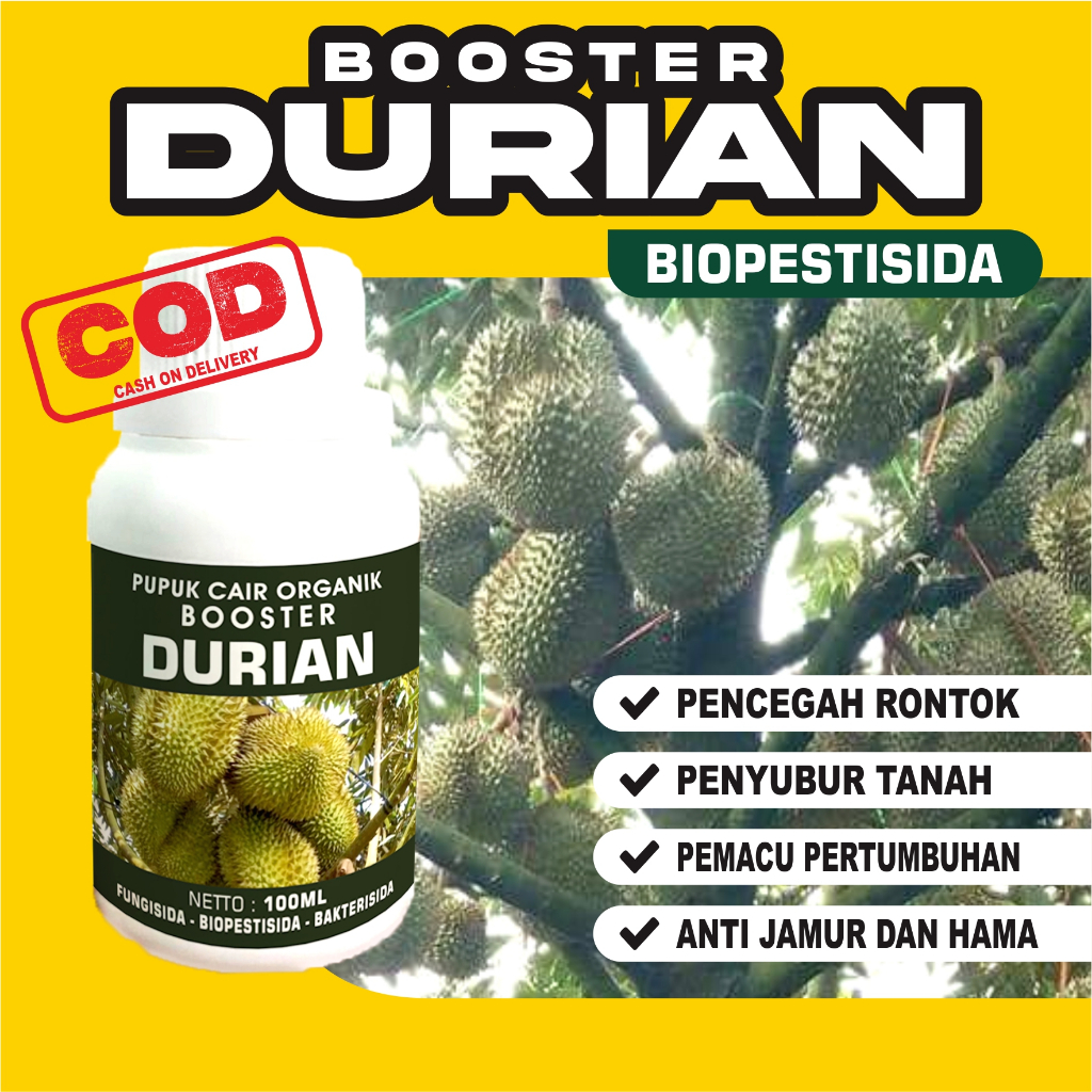 Jual Pupuk Booster Durian 100ml Pupuk Organik Pelebat Buah Pupuk Pemacu Pertumbuhan Dan 2824