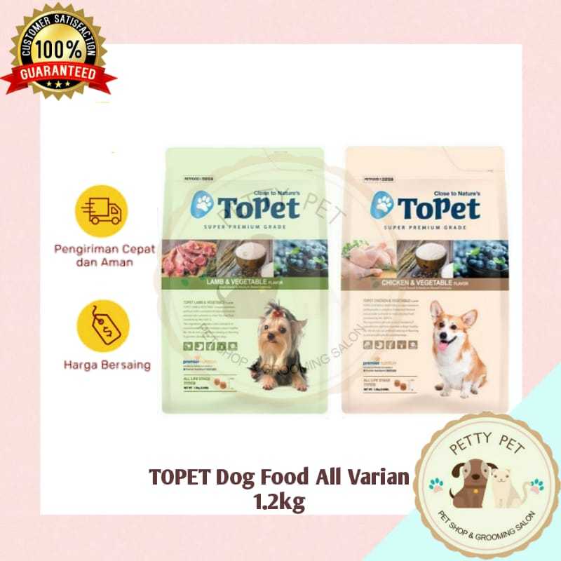 Jual Topet Dog Food Lamb and Rice Made in Korea Sajo Makanan Anjing ...
