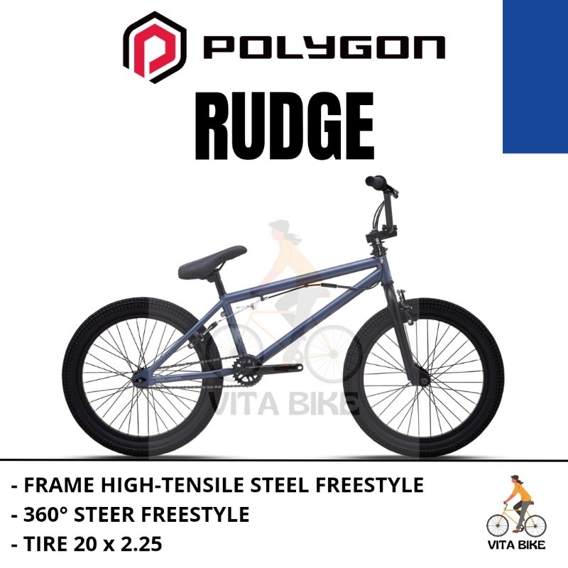 Jual SEPEDA JUNIOR BIKE BMX 20 POLYGON RUDGE 3 ROTOR BARU GARANSI RESMI ...