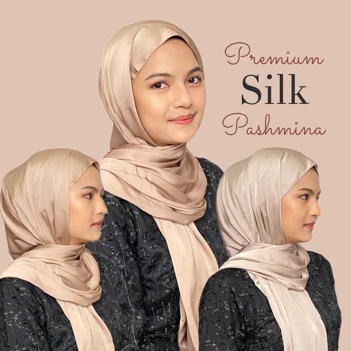 Jual Pashmina Credenza Silk Premium Pleated Shawl Hijab