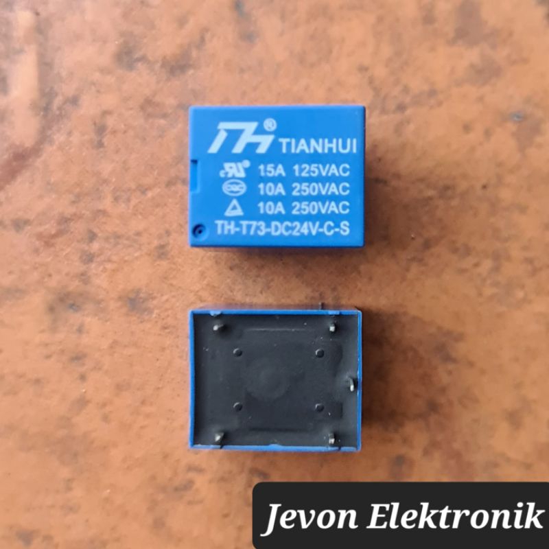 Jual Relay 5 P Pin Kaki 12 24 v volt RRT Tianhui 5p 12v 24v | Shopee ...
