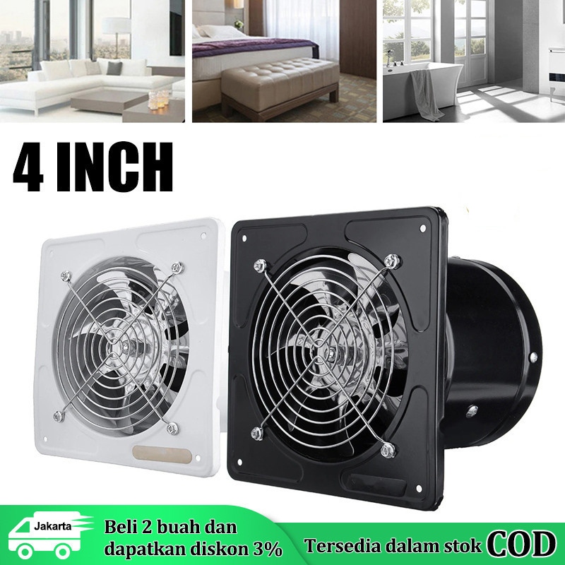 Jual Exhaust Fan Dinding 4Inch Kipas Exhaust Ventilasi Dinding exhaust