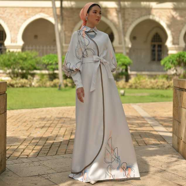 Jual Natswear Elma Dress Baju Dress Wanita Dress Muslim Wanita