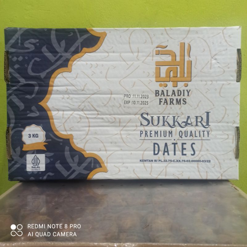 Jual Kurma SUKARI BALADY FARM/ AMIRA 3 kg Grade A / Sukari Premium 100