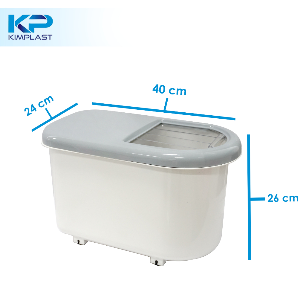 Jual KIMPLAST Rice Barrel Round/ Tempat Beras 10 kg | Shopee Indonesia