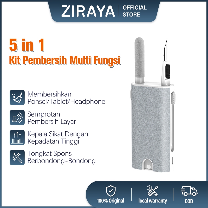 Jual ZIRAYA Portable Multifunctional 5in1 Cleaner Brush Kit Headphone