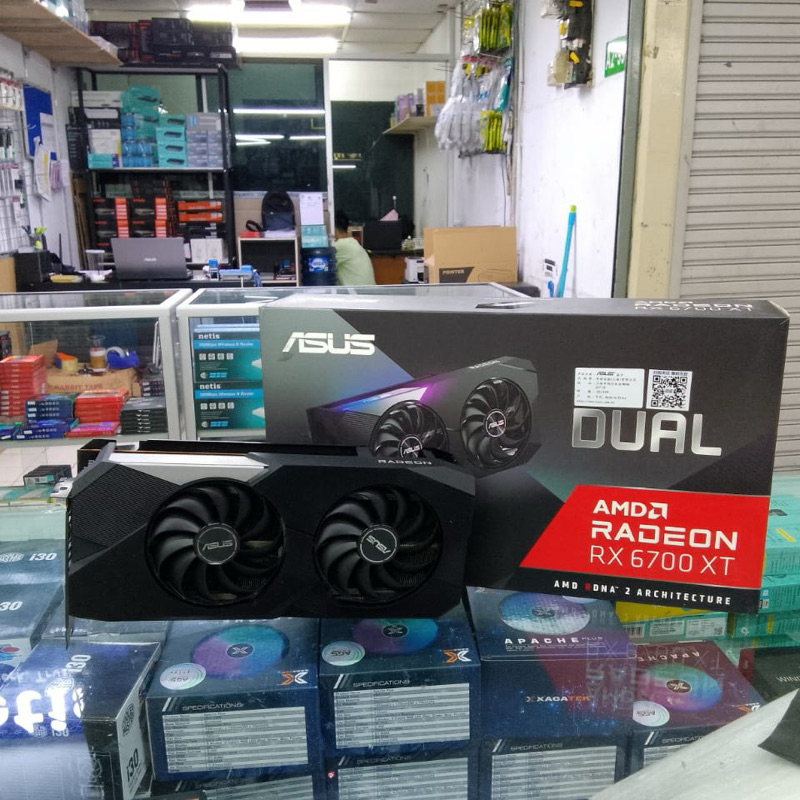 Jual VGA ASUS RX 6700XT 12GB DUAL 2ND | Shopee Indonesia