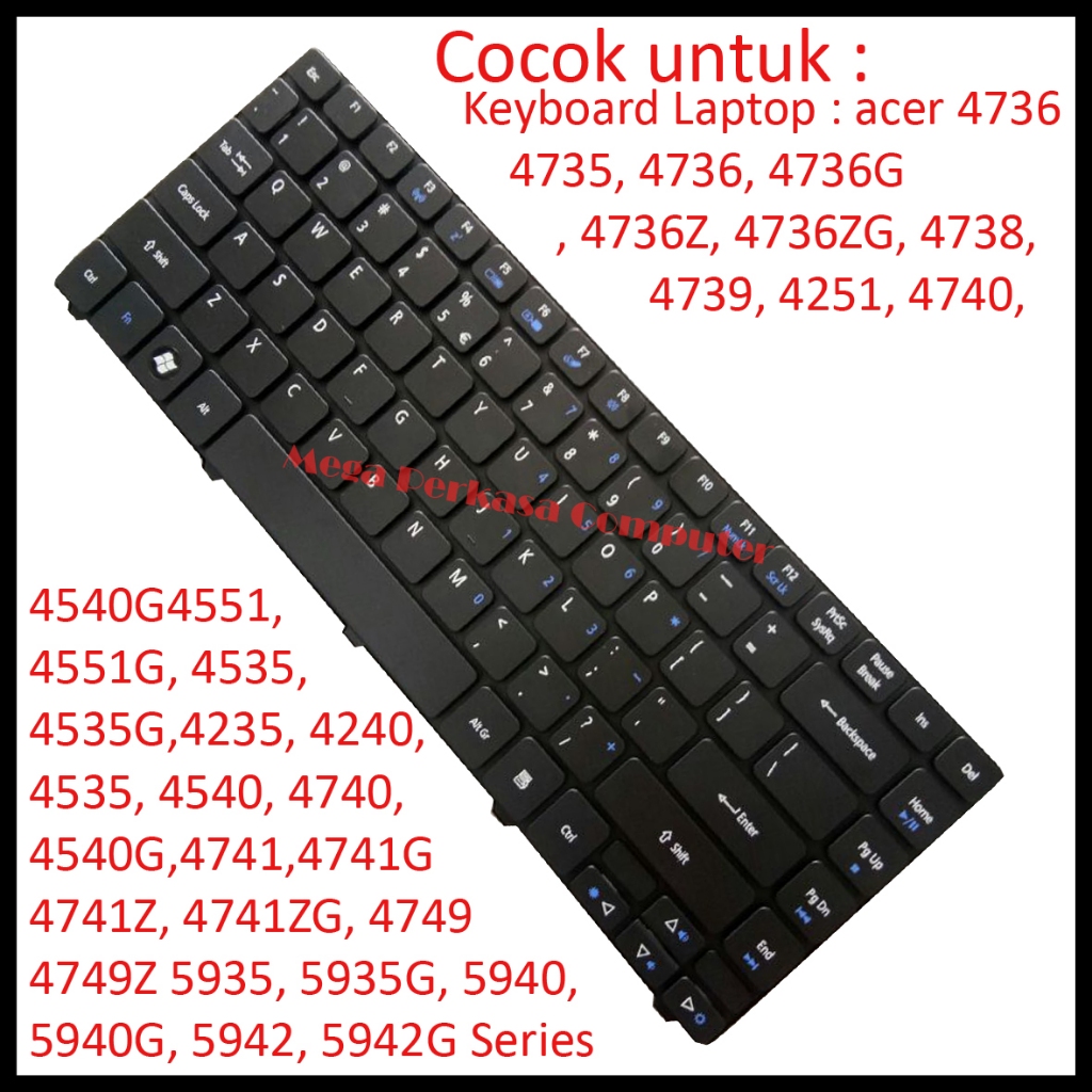 Jual Keyboard Laptop ACER Aspire 4736 4738 4740 4741 4750 4240 Series ...