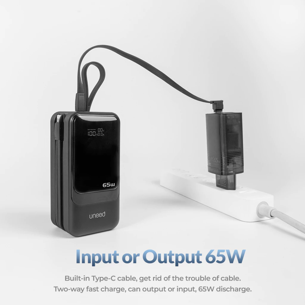 UNEED QuickBox C22 Powerbank 65W Support Laptop PD QC PPS - UPB156