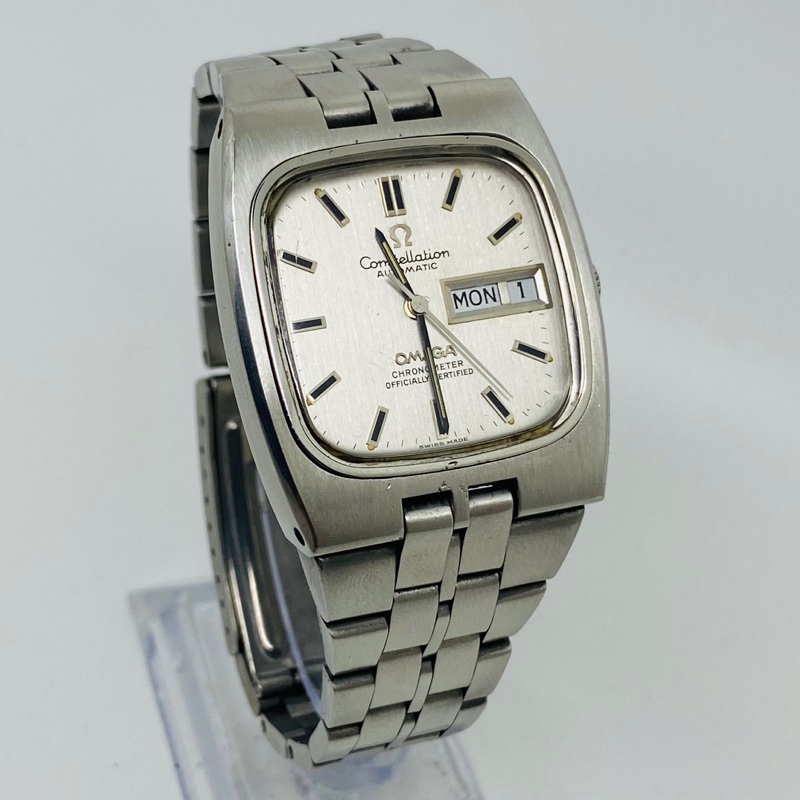 Jual Omega Constellation Grey Dial Square Day Date Automatic Swiss Shopee Indonesia