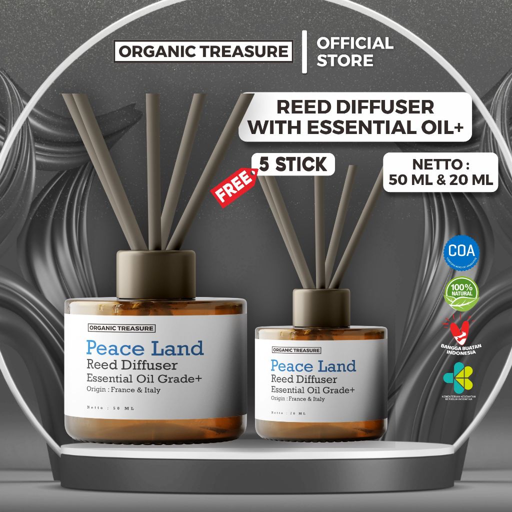 Product image ORGANIC TREASURE - Reed Diffuser with Essential Oil Grade+ All Variant Best Seller Product