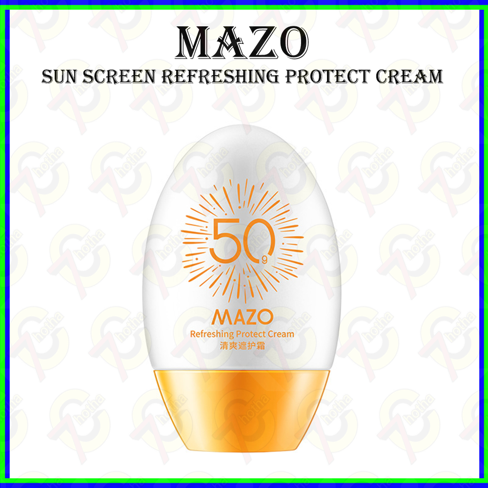 Jual 【7C】MAZO Sunscreen Sunblock UV SPF 50+ 50g Hydating Sun Shield ...