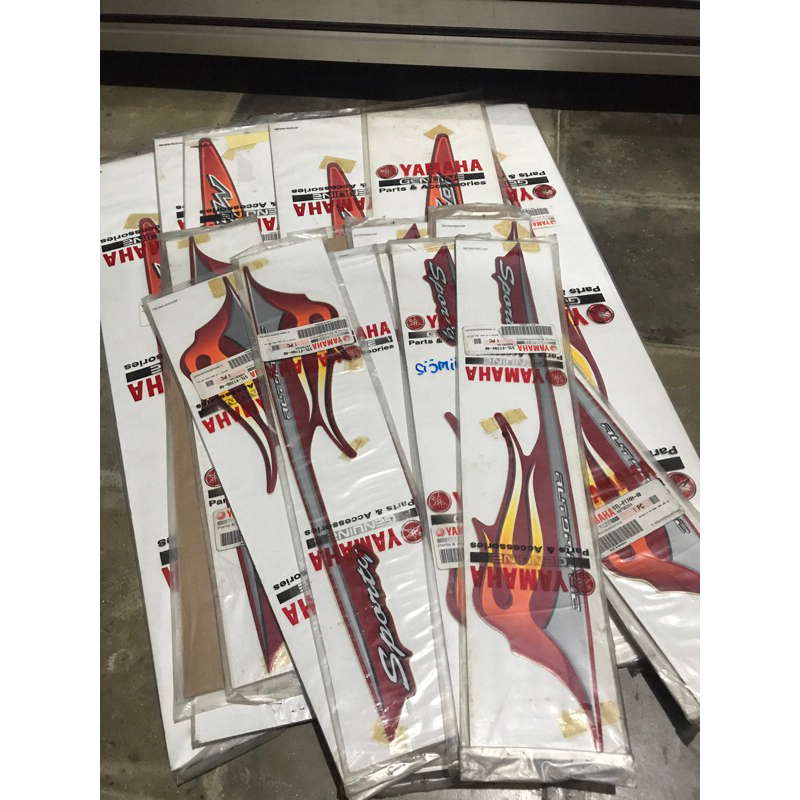 Jual Striping Mio Api 2006 Merah Marun maroon Original | Shopee Indonesia