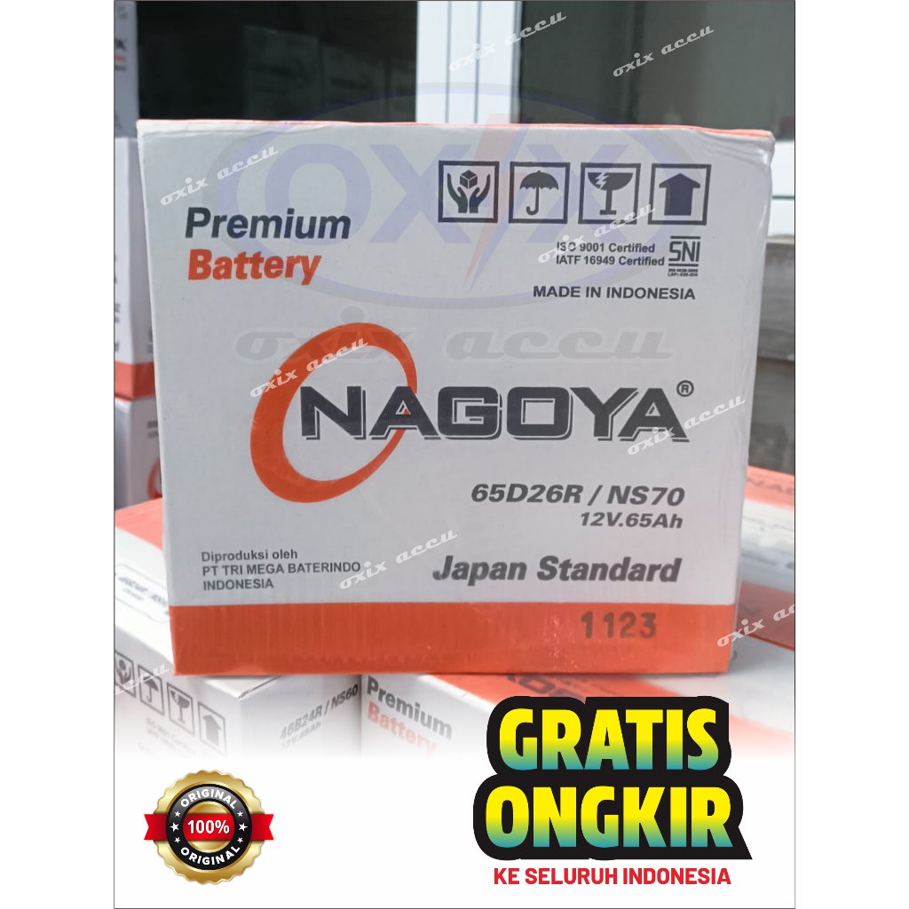 Jual Aki Mobil NAGOYA NS70 ORIGINAL | Shopee Indonesia