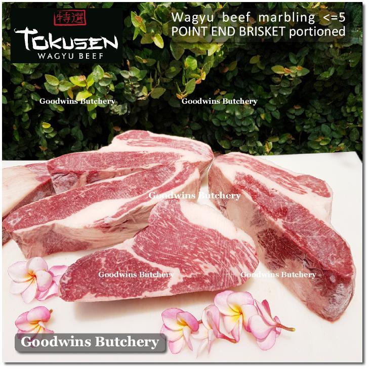 Jual 1.3kg aged FROZEN beef WAGYU TOKUSEN brisket PE (Point End) mbs-5 ...