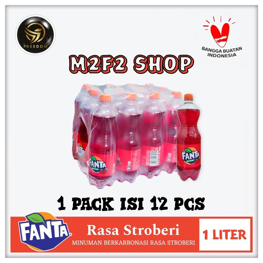 Jual Fanta Merah Minuman Bersoda Botol Plastik Pet - 1000 ml | 1 liter ...