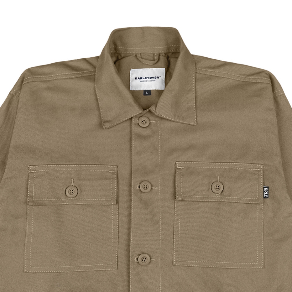 Jual Barley Division Rush Brown Trucker Jacket | Shopee Indonesia