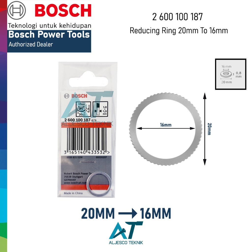 Jual BOSCH REDUCING RING 20MM KE 16MM – RING CIRCULAR SAW | Shopee ...