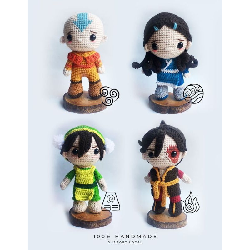 Jual Boneka Rajut Film Avatar the Legend of Aang | Shopee Indonesia