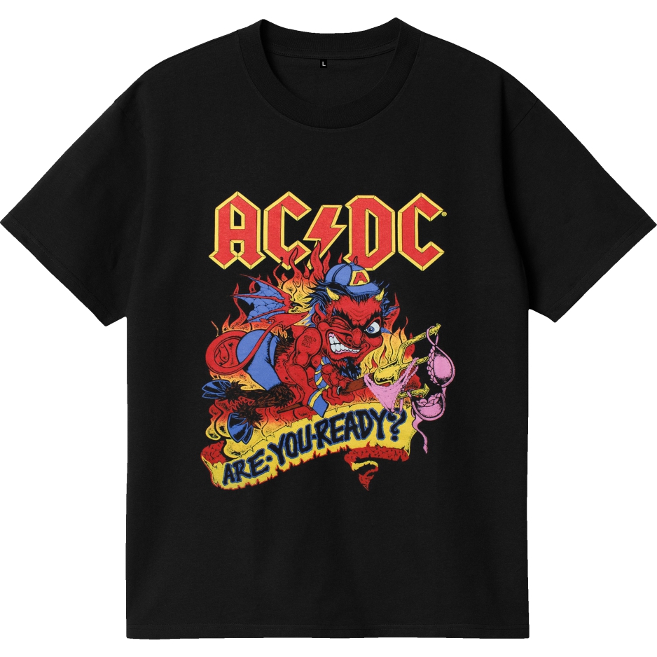 Jual AC DC HIGHWAY TO HELL - Kaos Musik Band Tshirt Vintage Bahan 24s ...
