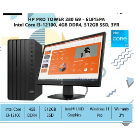 Jual Hp Pro Tower 280 G9 Intel Core i3, 4GB, 512GB, Win 11 Pro-333 GOOD ...
