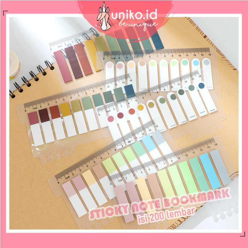 Jual OVERFLOWS.ID 200 Lembar Sticky Note Warna Neon Pastel Macaron ...