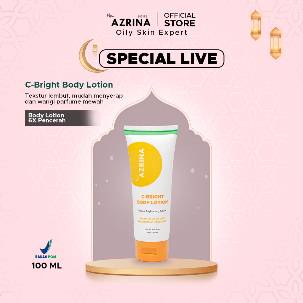 Jual [ SPECIAL LIVE ] Azrina CBright Body Lotion Body Serum