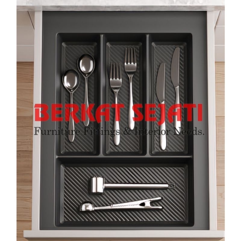 Jual Rak Sendok Garpu VITCO AG 40 Abu Sekat Laci Dapur Alat Tulis ...