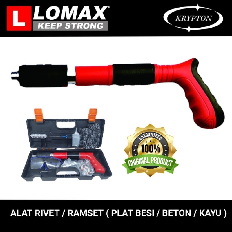 Jual lomax rivet / ramset / buat plat besi / beton / kayu | Shopee ...