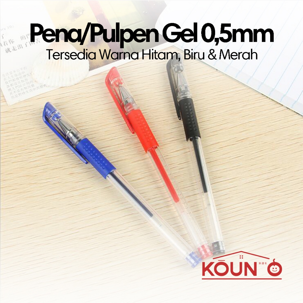 Jual Pulpen Gel Standard Pena Tinta Cair Bolpoint Pulpen Gel Alat Tulis