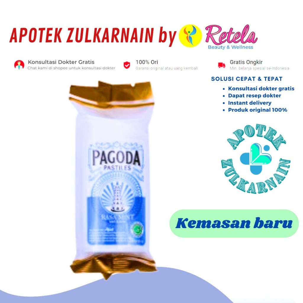 Jual PAGODA PASTILLES RASA MINT 20G | Shopee Indonesia