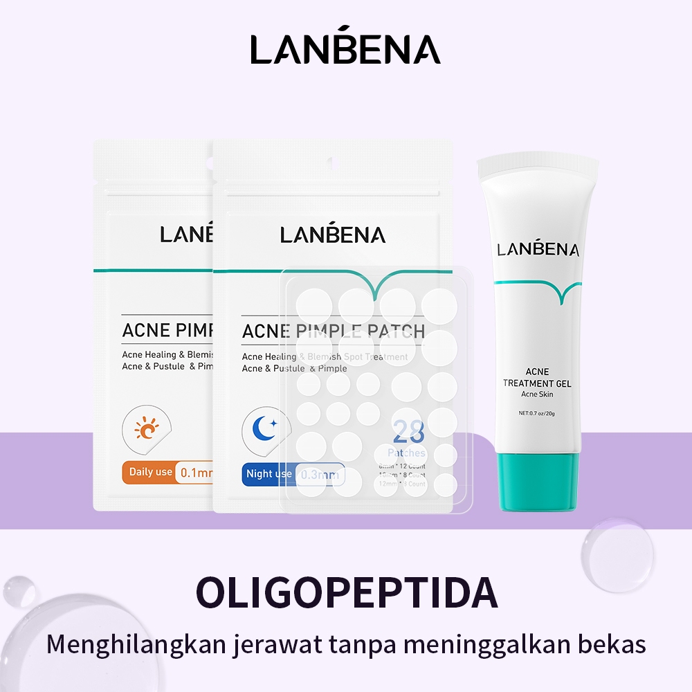 Jual [BPOM] LANBENA Acne Treatment Set (3pcs) Wajah Berjerawat Acne ...