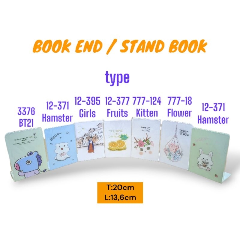 Jual Stand book Fancy / Book End / Pembatas Buku Besi Motif Fancy 1 Set ...