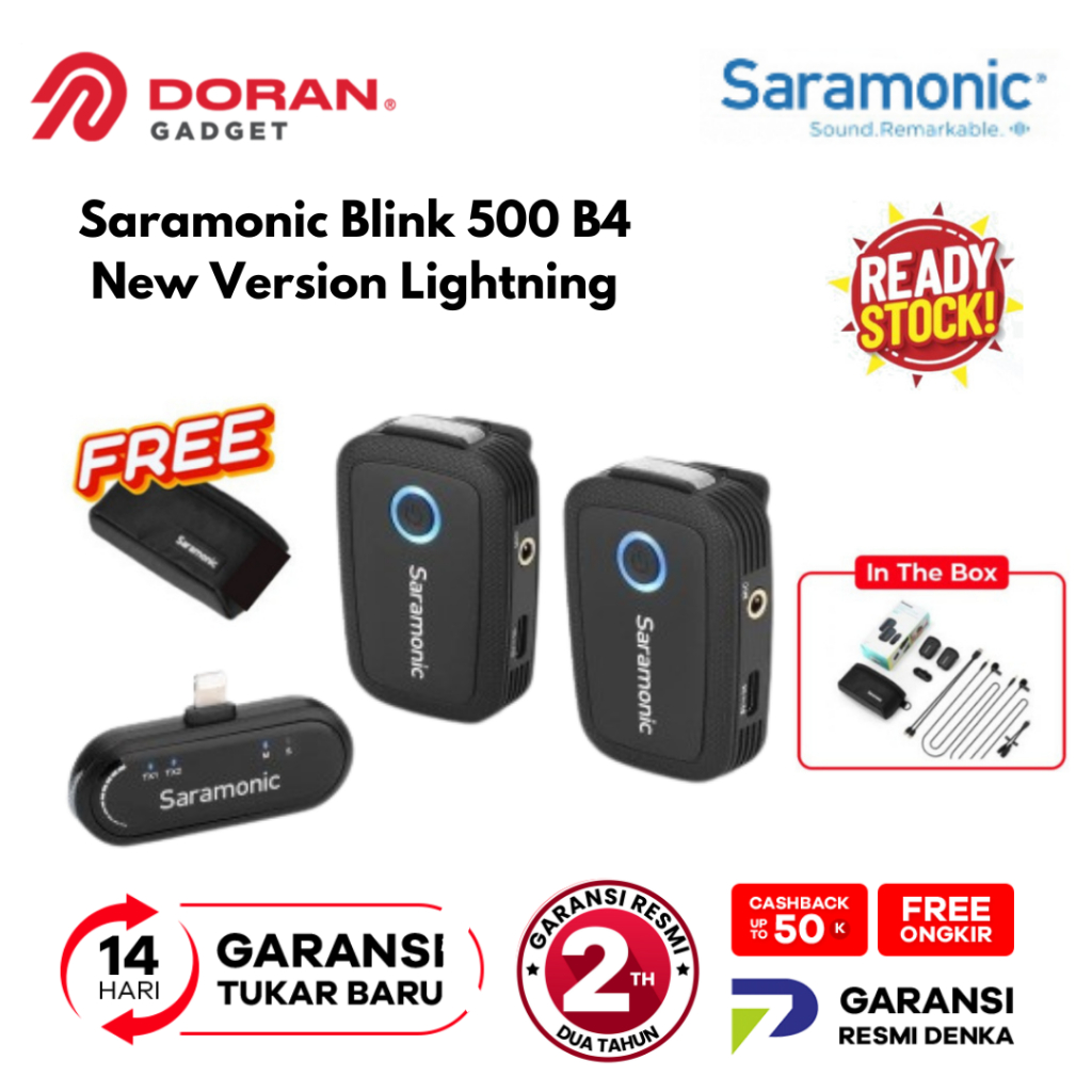 Jual Saramonic Blink 500 B4 Blink 500 B4 New Version Wireless