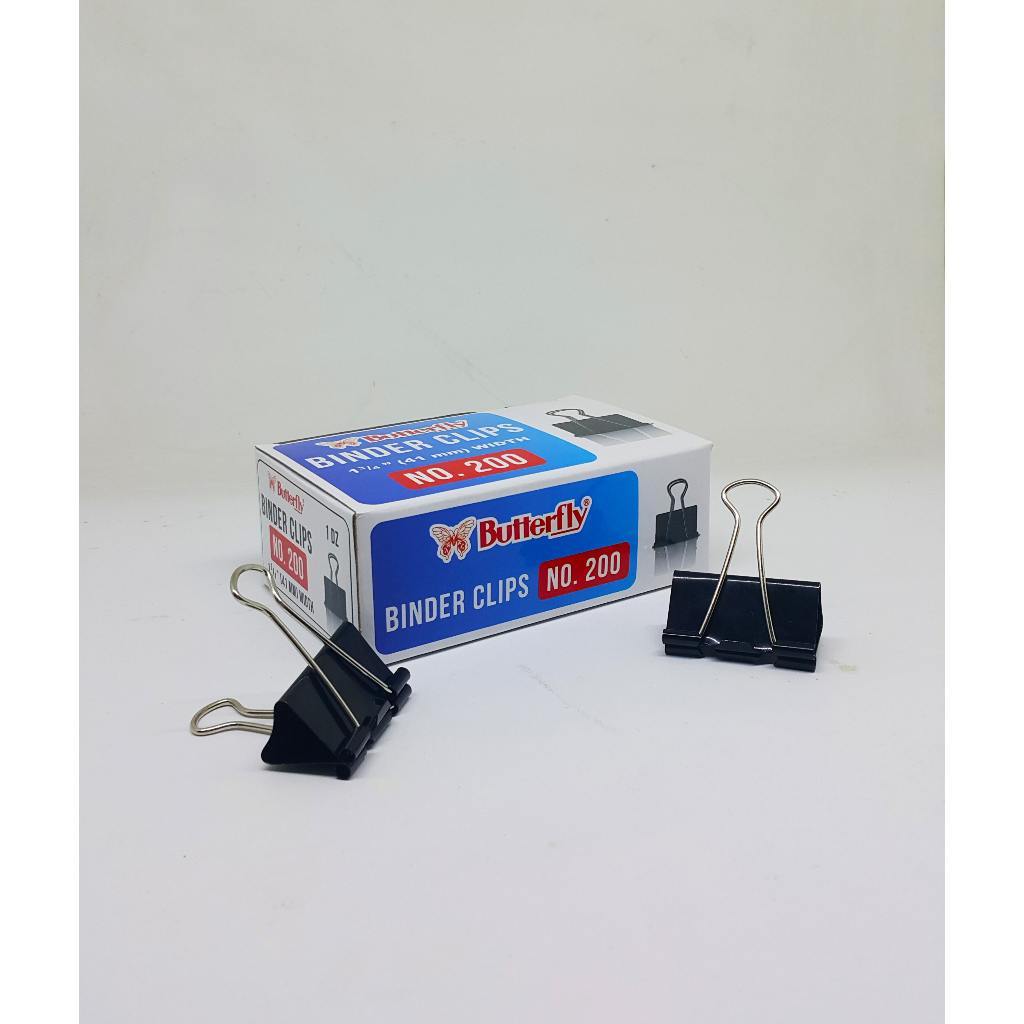 Jual Butterfly BC No. 200 / Binder Clips 41mm (12 PCS) | Shopee Indonesia