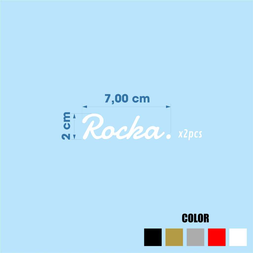 Jual Cutting sticker stiker sepeda rocka parodi rapha logo vinyl oracal ...