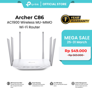 Archer C86, AC1900 Wireless MU-MIMO Wi-Fi Router