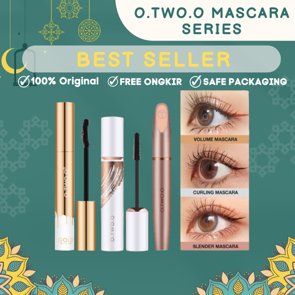 Jual O.TWO.O Gold Lash Fiber Mascara Waterproof Long Lasting Volumizing Lengthen Eye Lash Makeup