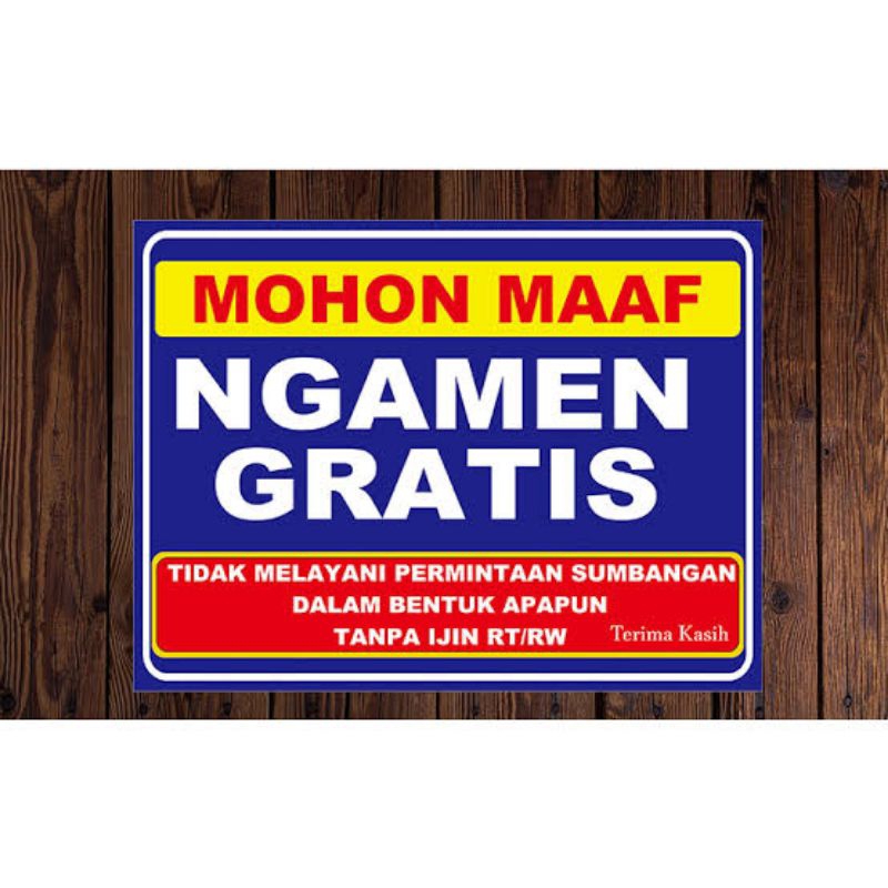 Jual stiker ngamen gratis ukuran jumbo sticker jumbo ngamen gratis