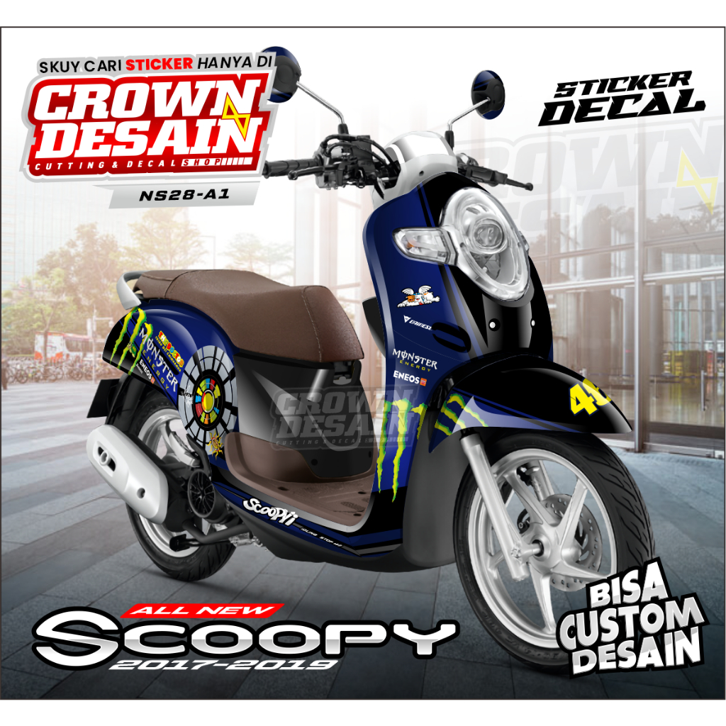 Jual Decal sticker scoopy full body FI scopy dekal stiker 2017 variasi ...
