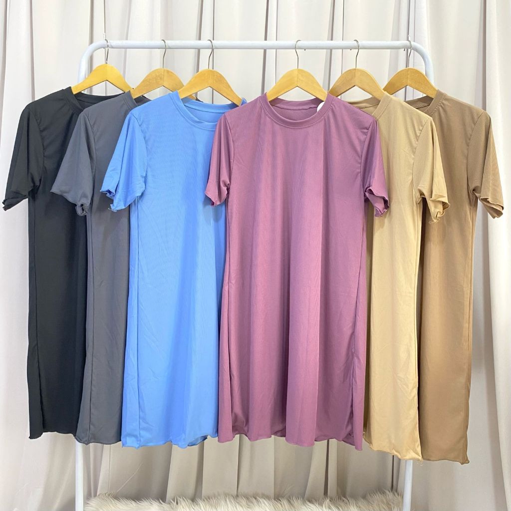 Jual Susan Dress / Daster Martha Mini Dress Wanita PREMIUM RIB Knit ...